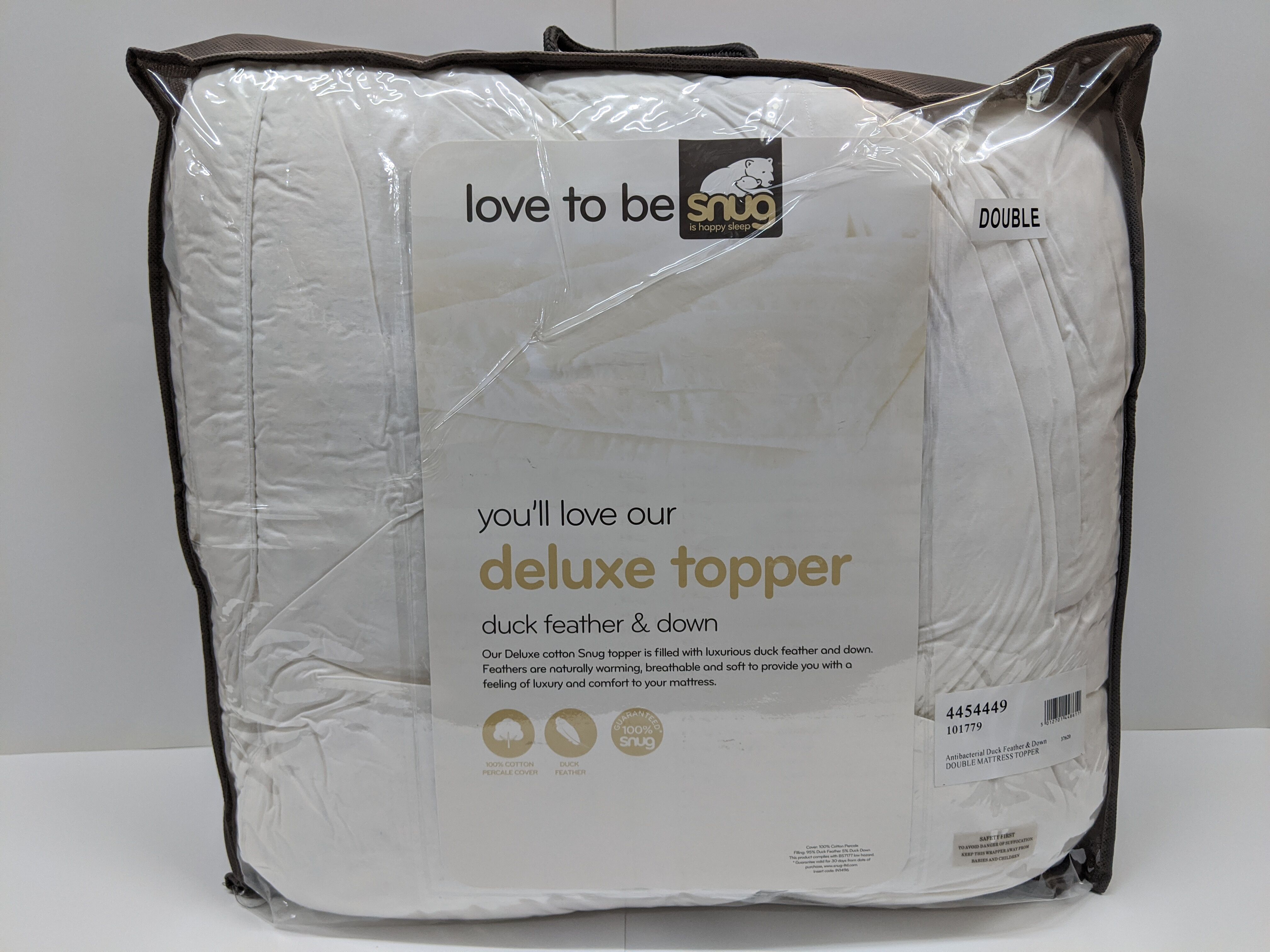 hazlo duck feather mattress topper